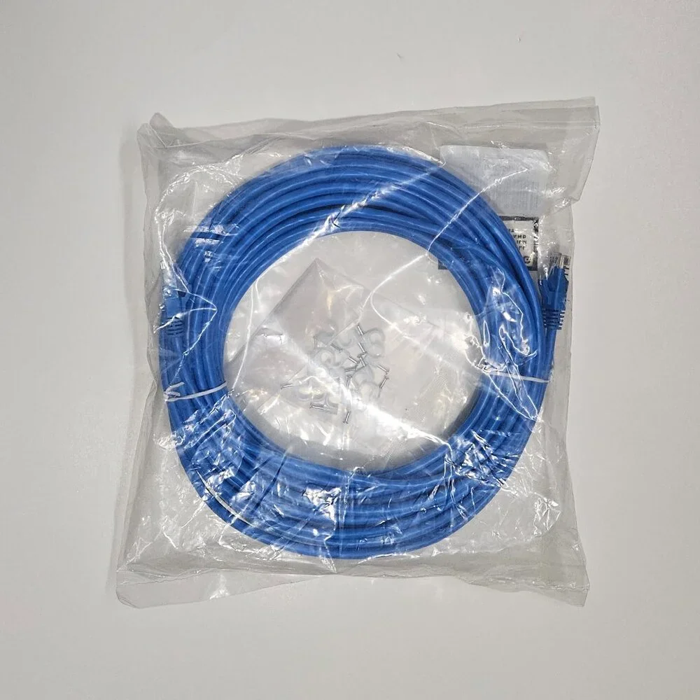 Cat 6 Ethernet Cable 50ft w/ 15pcs Cable Clips